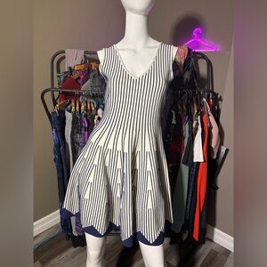NWT Milly Striped Flare Dress - Size S